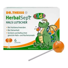 DR.THEISS HerbalSept Lecca lecca collo per bambini 6 pz caramelle, 6 pz