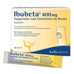 Ibubeta 400 mg sospensione orale in bustina, 20 pz