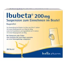 Ibubeta 200 mg sospensione orale in bustina, 20 pz