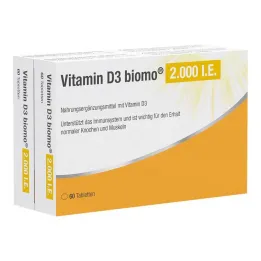Vitamina D3 Biomo compresse da 2.000 UI, 120 pz
