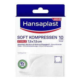 Impacchi morbidi Hansaplast 7,5x7,5 cm sterili, 5x2 pezzi