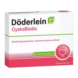 Döderlein Batteri lattici cistobiotici + polvere di mirtillo rosso, 10x4 g