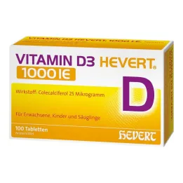 Vitamina D3 Hevert 1000 UI compresse, 100 pz