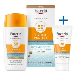Eucerin Sun Fluid Hydro Protect Viso medio SPF50+, 50 ml