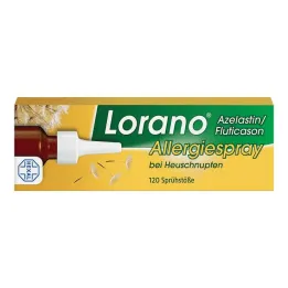 Lorano Azelastine / Fluticasone spray allergico per raffreddore da fieno, 23 g