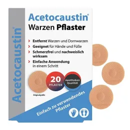 Cerotti per verruche allacetocaustina, 20 pezzi