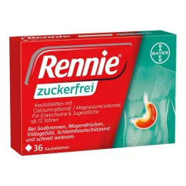 Rennie compresse masticabili senza zucchero, 36 pz