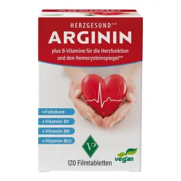 Arginina Heart Healthy + Vitamina B1 + B6 + B12 + Film di acido folico Tab., 120 pz