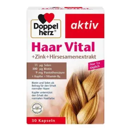 Doppelherz Hair Vital + Zinco + Capsule di miglio, 30 pz