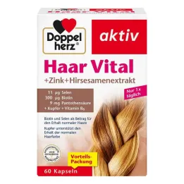 Doppelherz Hair Vital + Zinco + Capsule di miglio, 60 pz
