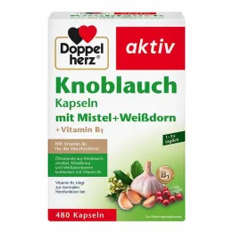 Capsule di aglio Doppelherz con vischio + biancospino + vitamina B1, 480 pezzi