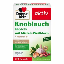 Capsule di aglio Doppelherz con vischio + biancospino + vitamina B1, 270 pezzi