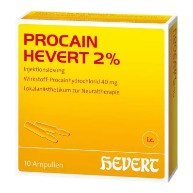 Procaine Hevert 2% soluzione iniettabile fiale, 10x2 ml