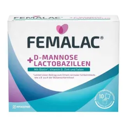 Femalac D-Mannosio + Lactobacillus polvere per H.e.L.z.E., 10 pz
