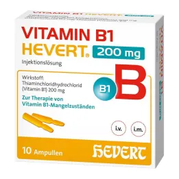 Vitamina B1 Hevert 200 mg soluzione iniettabile fiala, 10x2 ml