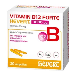 Vitamina B12 Forte Hevert 3000 µg soluzione iniettabile fiala, 20x2 ml