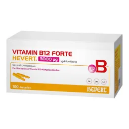 Vitamina B12 Forte Hevert 3000 µg soluzione iniettabile fiala, 100x2 ml