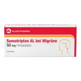Sumatriptan AL per lemicrania 50 mg compresse rivestite con film, 2 pz