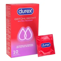 Preservativi extra umidi Durex Real Feeling, 10 pz