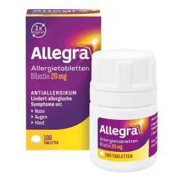 Allegra compresse allergiche 20 mg compresse barattolo, 100 pz