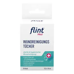Flint Med salviette detergenti per ferite sterili 12,5x18 cm, 20 pz