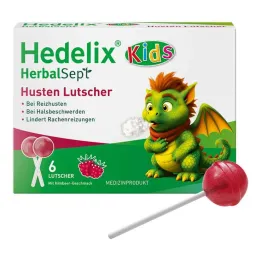 Hedelix Herbalsept Lecca lecca per la tosse per bambini, 6 pz