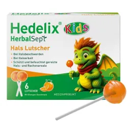 Hedelix Herbalsept Lecca lecca per il collo per bambini, 6 pz