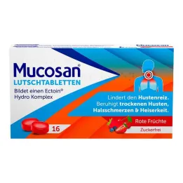 Pastiglie Mucosan frutti rossi, 16 pz