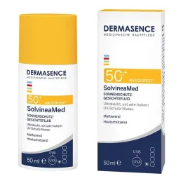 Dermasence Solvinea Med Fluido viso protezione solare LSF 50+, 50 ml