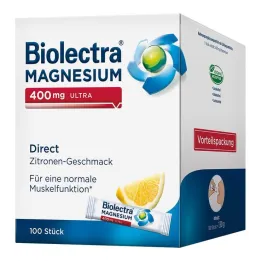 Biolectra Magnesio 400 mg ultra Diretto Limone, 100 pz