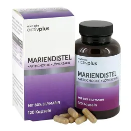 Capsule Activplus cardo mariano + carciofo + dente di leone, 120 pezzi