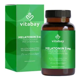 Melatonina alta dose 3 mg + vitamina B6 vegan Lut., 120 pz