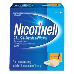 NICOTINELL Cerotti alla nicotina da 21 mg/24 ore, forza dei cerotti forte (1), 30 pz
