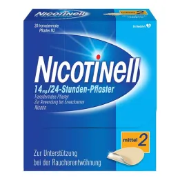 NICOTINELL Cerotti alla nicotina da 14 mg/24 ore, intensità del cerotto media (2), 30 pz