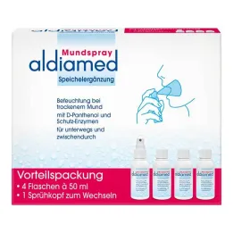 Aldiamed spray orale per integratori salivari, 4x50 ml